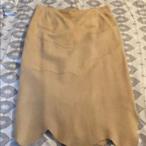 Suede skirt